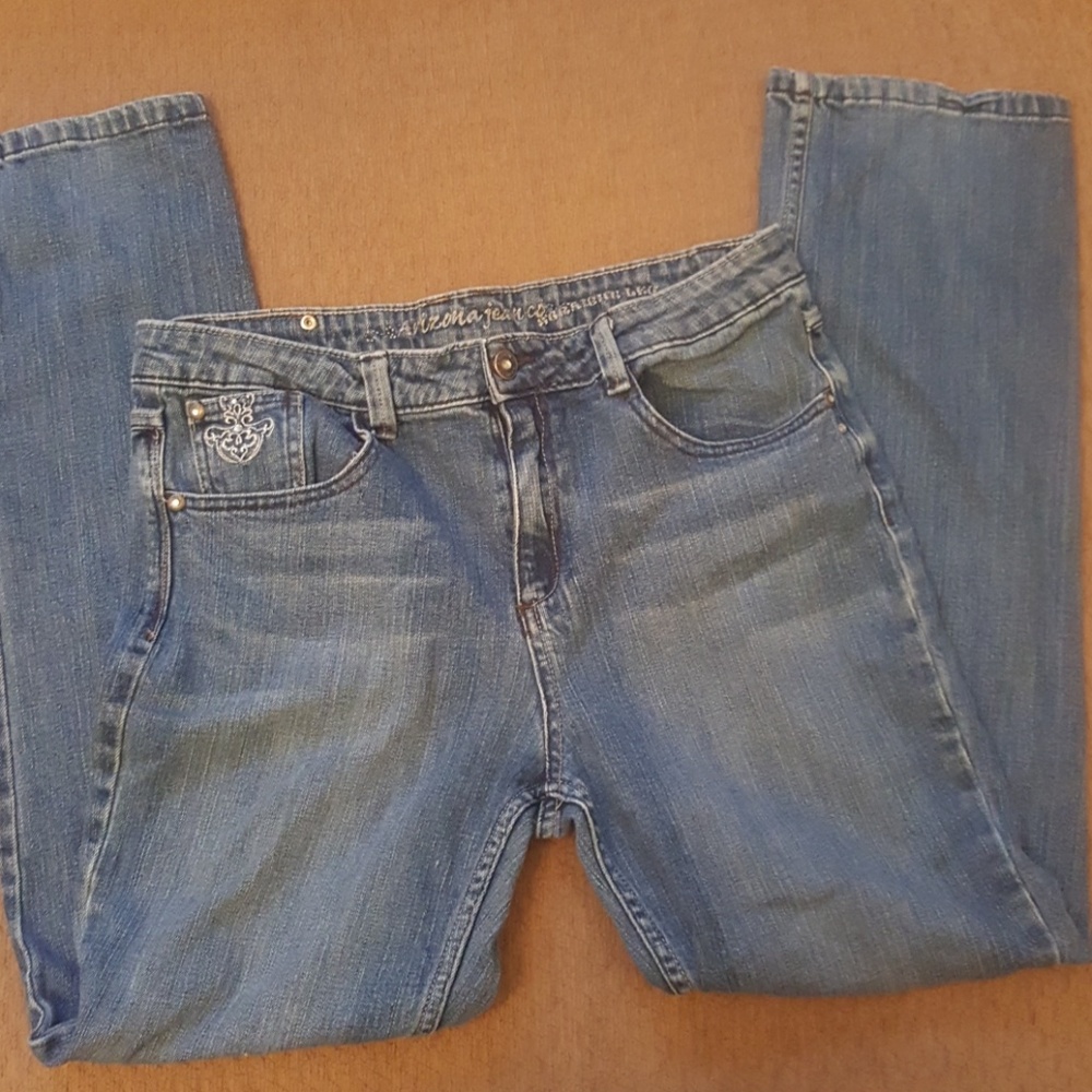 Arizona jeans sz 16 1/2 plus grande straight leg